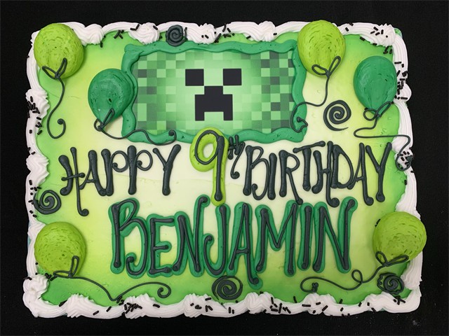 Minecraft sheet cake