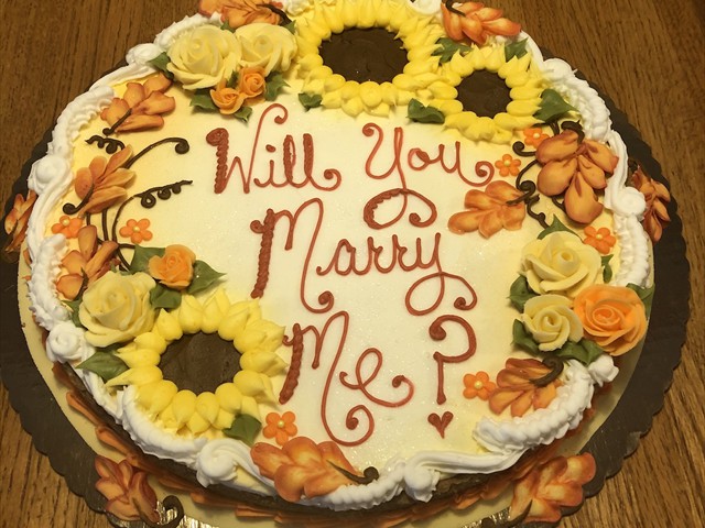 proposal cookie cake