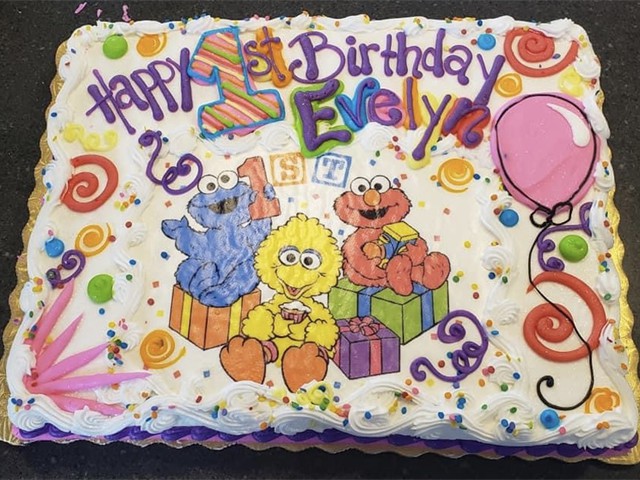 Sesame Street sheet cake